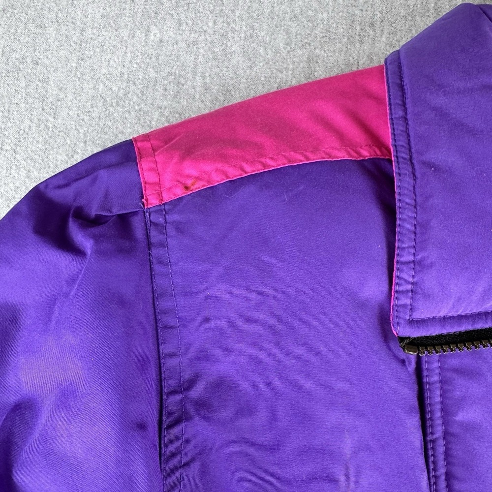 Vintage Helly Hansen Europa Ski Jacket Purple Pink Sz 12 Made Korea 90s - Picture 9 of 16